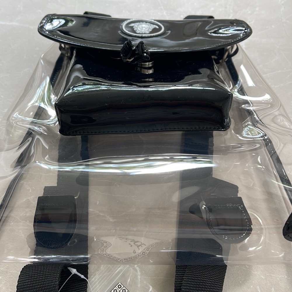 RARE VINTAGE 1990’s Young Versace Transparent Backpack - Picture 7 of 17